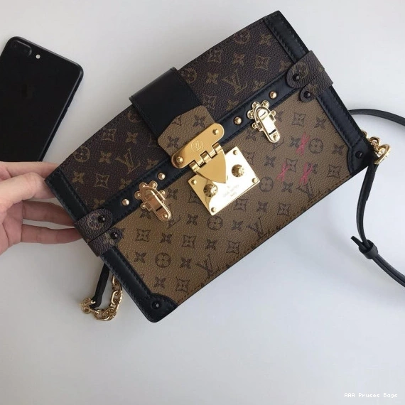 AAA Pruses Bags Vuitton CLUTCH TRUNK Louis 0712